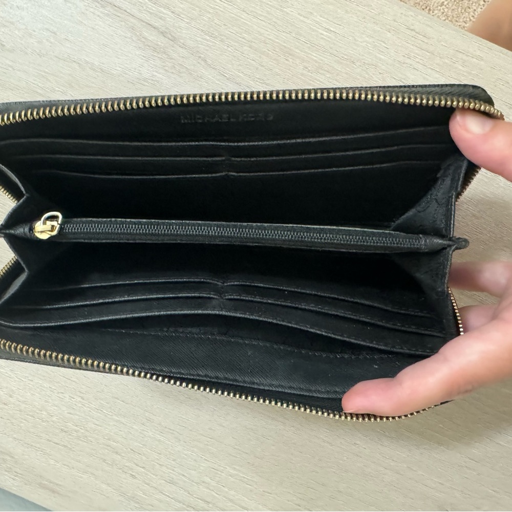 Michael Kors Black Embossed Wallet - Picture 2 of 5